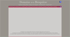 Desktop Screenshot of domaine-la-broquiere.com