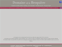 Tablet Screenshot of domaine-la-broquiere.com